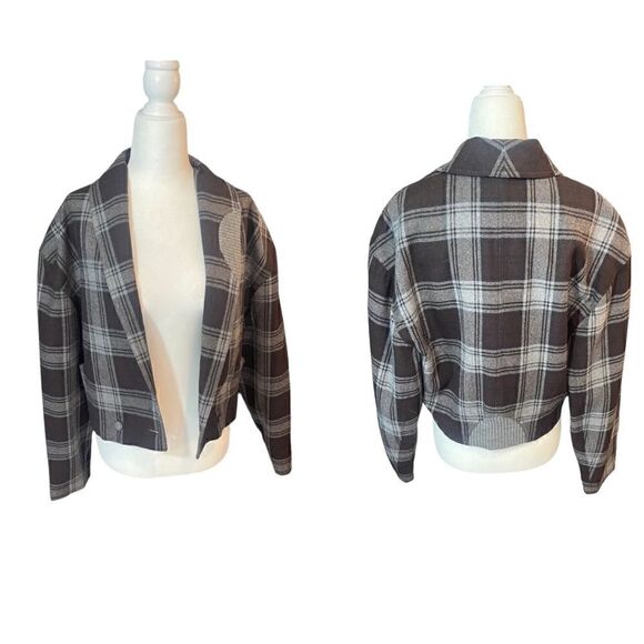 Vintage CRISCA wool plaid blazer Jacket, size Large (40) - Picture 1 of 11
